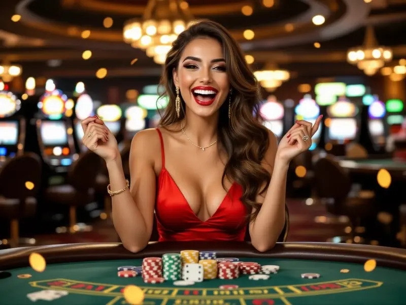 Candy Casino 777 kazanan mutlu kadın